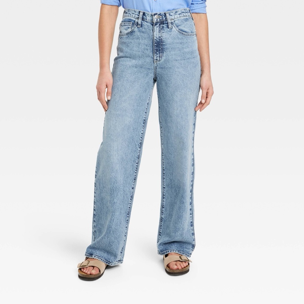 Women's High-Rise Wide Leg Jeans - Universal Thread™ Medium Wash 6